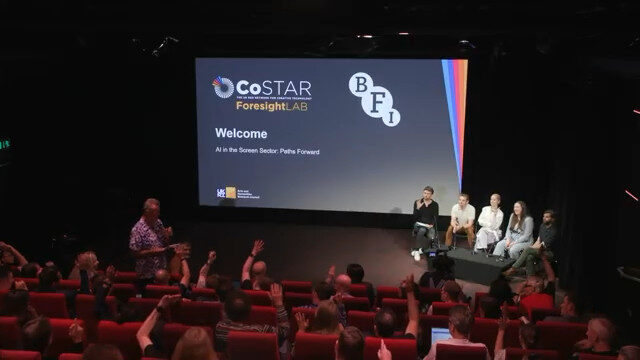 BFI AI Event - view of stage