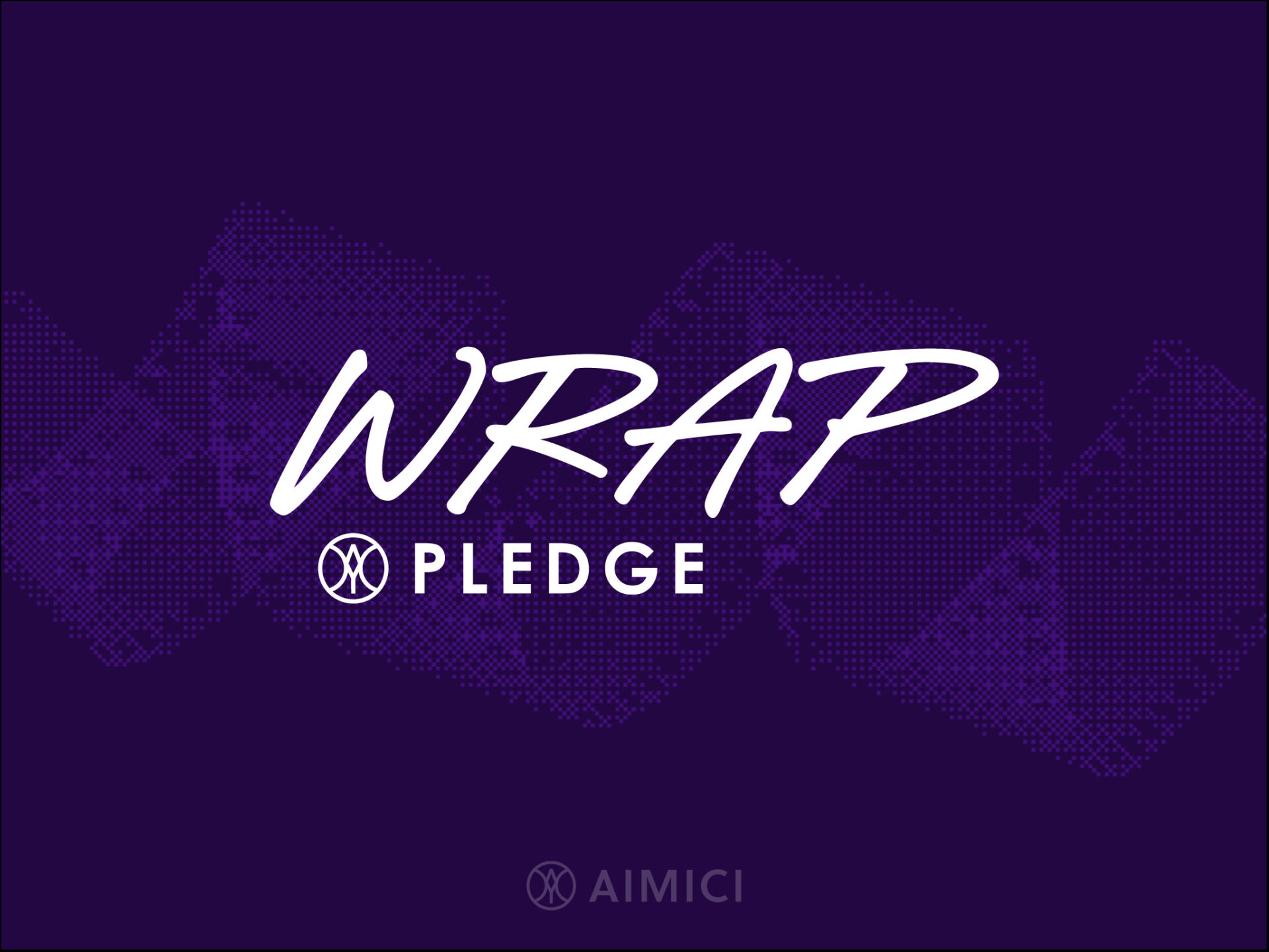 WRAP PLEDGE LOGO PURPLE (Worldwide responsible use of AI in production Pledge)
